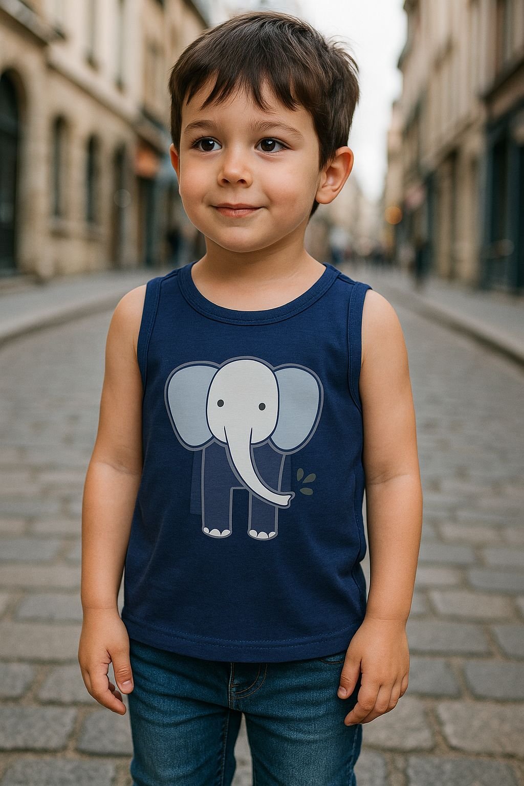 Boys - Navy Blue Elephant